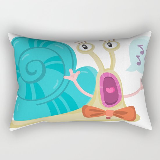 Cute Snail Rectangular Pillow