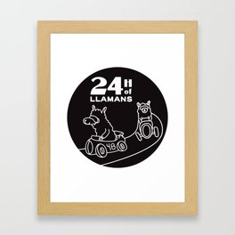 24H of Llamans Framed Art Print