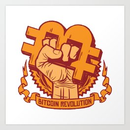 Bitcoin Revolution Art Print