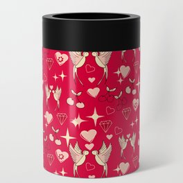 Kitsch Valentine Hot Pink Can Cooler