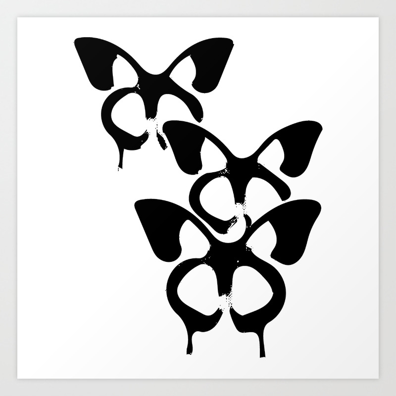 Batterfly Art Print By Xyx Society6
