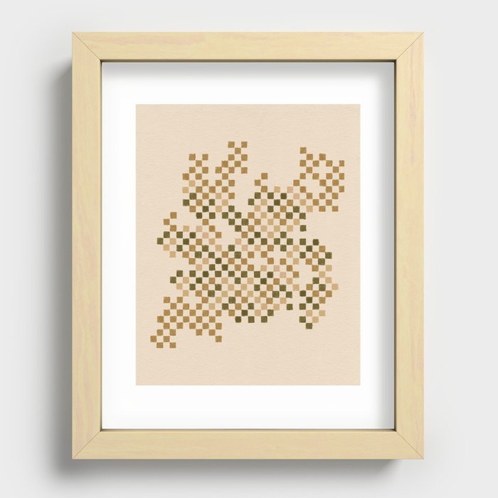 pencil check Recessed Framed Print