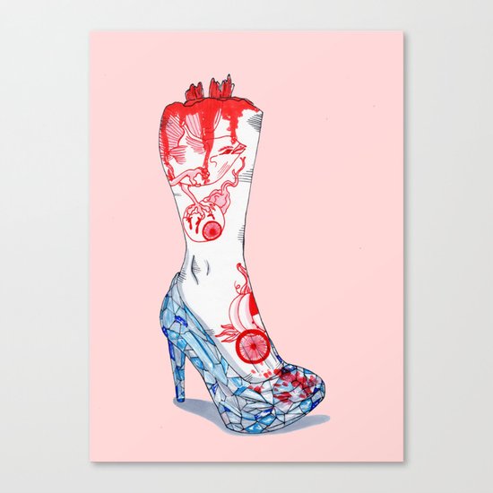 Grimm Cinderella Canvas Print