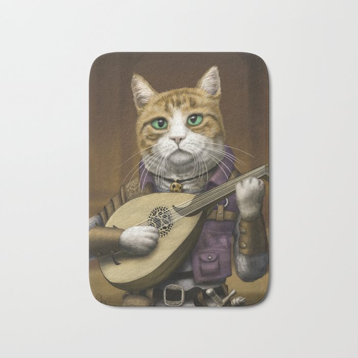 Bard Cat Bath Mat By Nathannun Society6