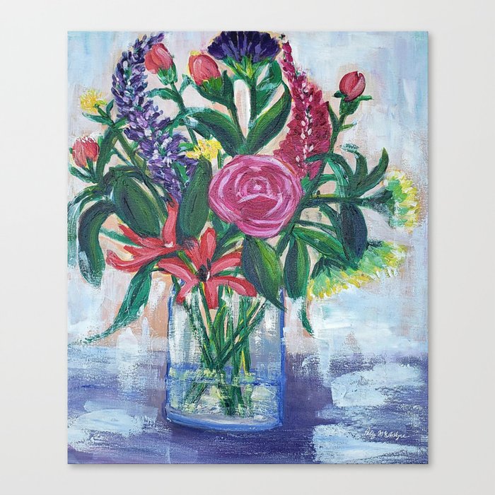Mother's Day Bouquet in Acrylic Canvas Print