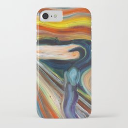 The Scream after Munch iPhone Case