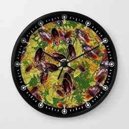 Cockroaches Wall Clock