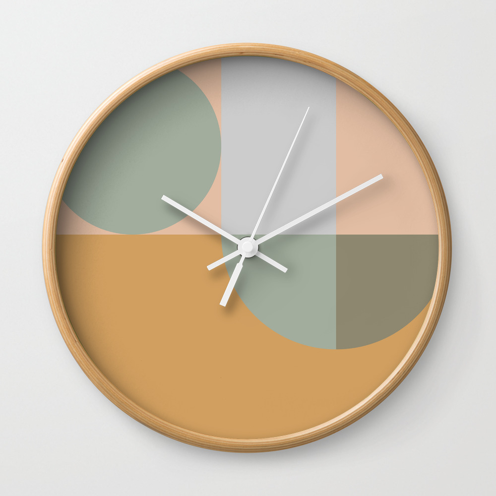 Contemporary 54 Pastel Spring Wall Clock By Nileshkikuuchise Society6