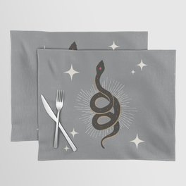 Slither - Gray Placemat