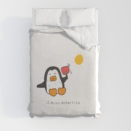 cute penguin Duvet Cover