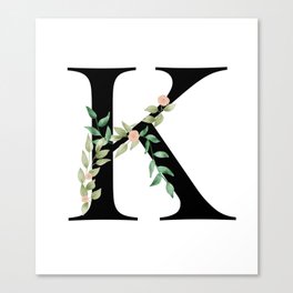 Botanical K Canvas Print