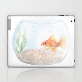 Grumpy Goldfish Laptop & iPad Skin