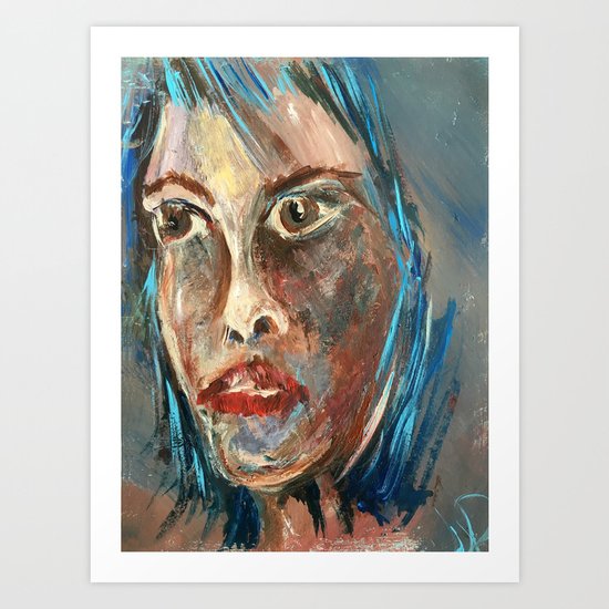 Blue Art Print