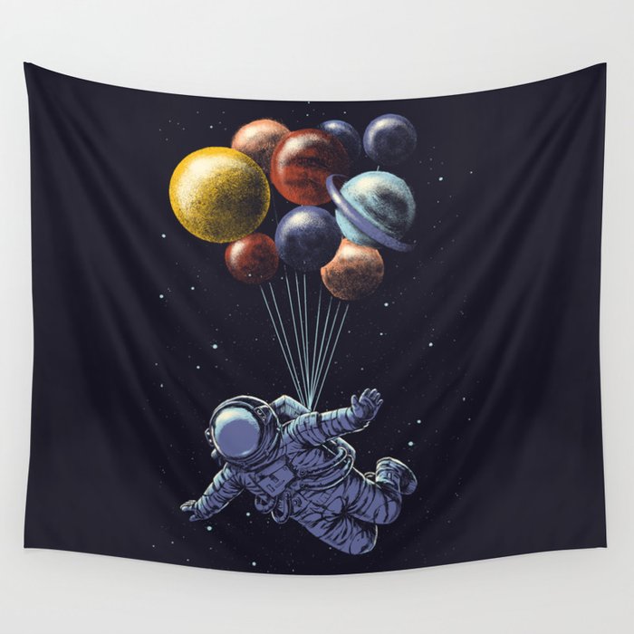 Space travel Wall Tapestry