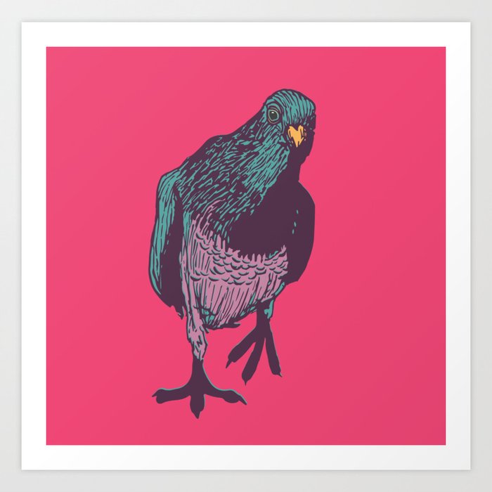Pop Pigeon Art Print