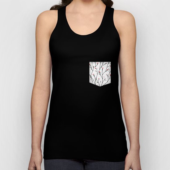cherry tree Unisex Tank Top