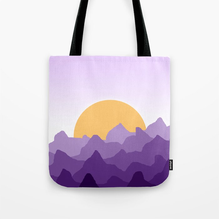 purple mountains Tote Bag