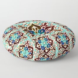 talavera mexican tile Floor Pillow