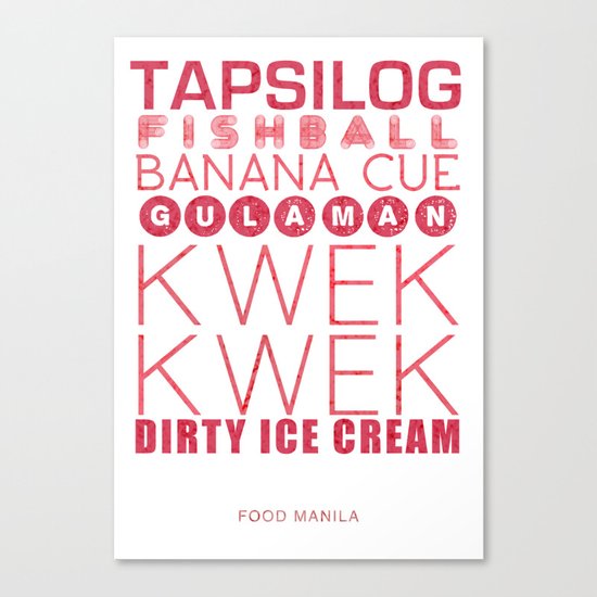 Food Manila Canvas Print