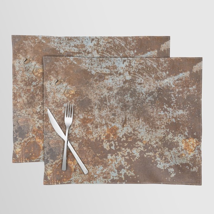 Old Weathered Rusty Metal Texture Placemat