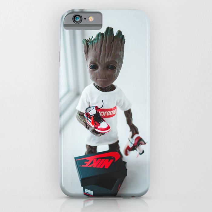 action figure dressed in hypebeast outfit with sneakers iPhone Case