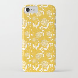 Golden Dancing Dandelion iPhone Case | Drawing, Ink Pen, Mustard, Color, White, Dandelion, Gold, Golddandelion, Summer, Happy 
