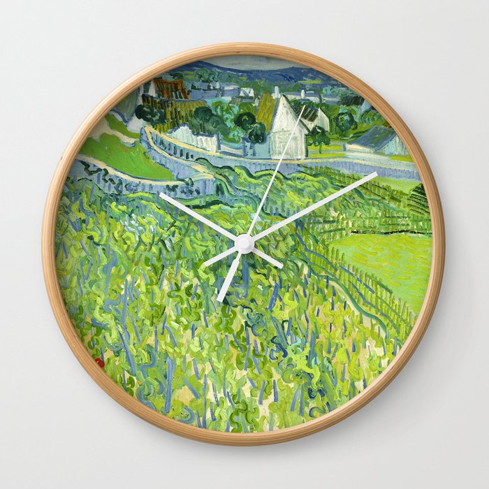 Vincent van Gogh "Vineyards at Auvers" Wall Clock