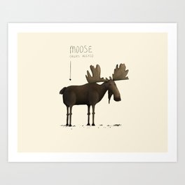 Moose Art Print