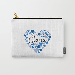 Gloria, blue hearts Carry-All Pouch