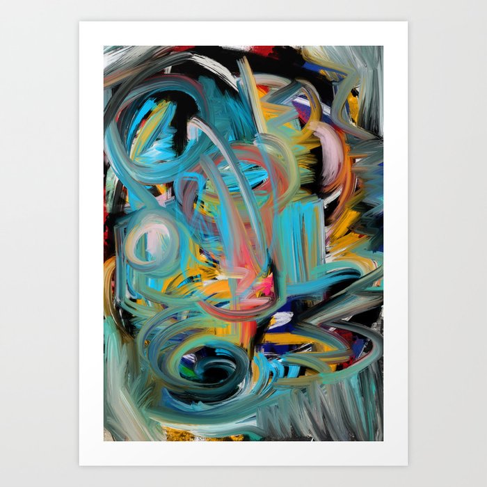 The Storm Abstract Expressionism Art Art Print By