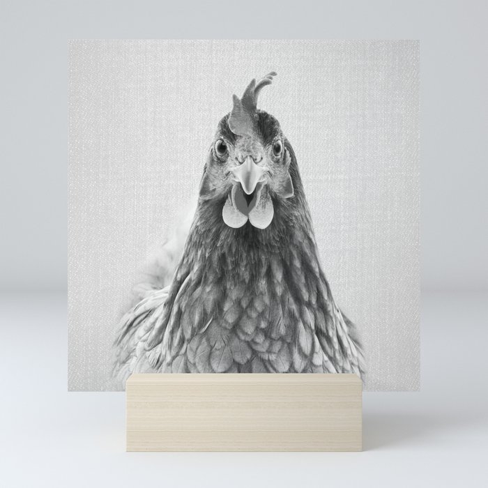 Chicken - Black & White Mini Art Print