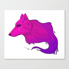 Gloop Wolf Canvas Print