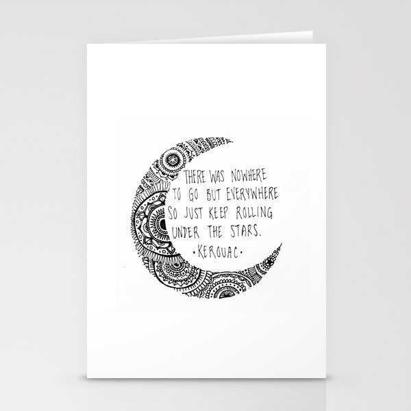 Kerouac Mandala Moon Stationery Cards