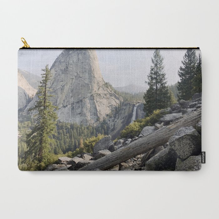 Liberty Cap And Nevada Falls In Morning Light Carry All Pouch By