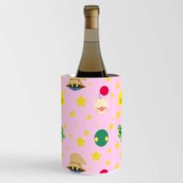 ff pattern pink Wine Chiller