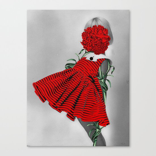 RED CARNATION Canvas Print