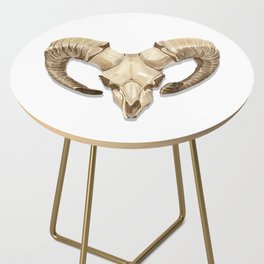 Goat Skull Illustrated art Side Table