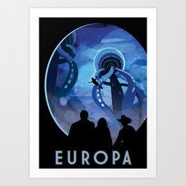 NASA - Europa - Space Poster - Space Prints - Space Travel Art Print | Vintageprints, Marstravel, Spaceart, Outerspace, Spacedecor, Spacegifts, Nasaprint, Sciencedecor, Nasaposter, Carlsagan 