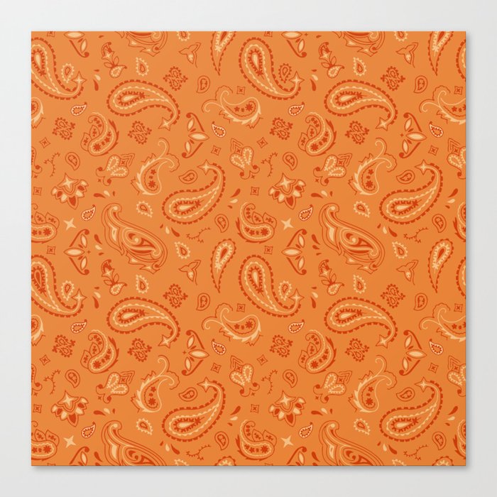Tangerine Bandana Canvas Print