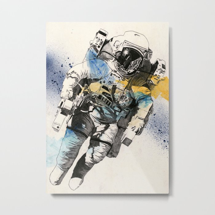 Clavius | astronaut floating in the space Metal Print