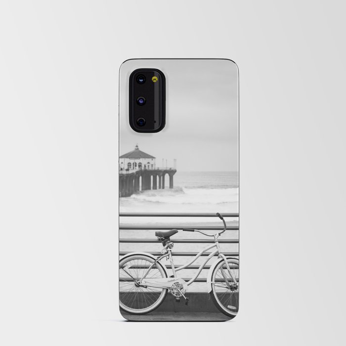 Riding Bikes on the Strand in Manhattan Beach California Android Card Case