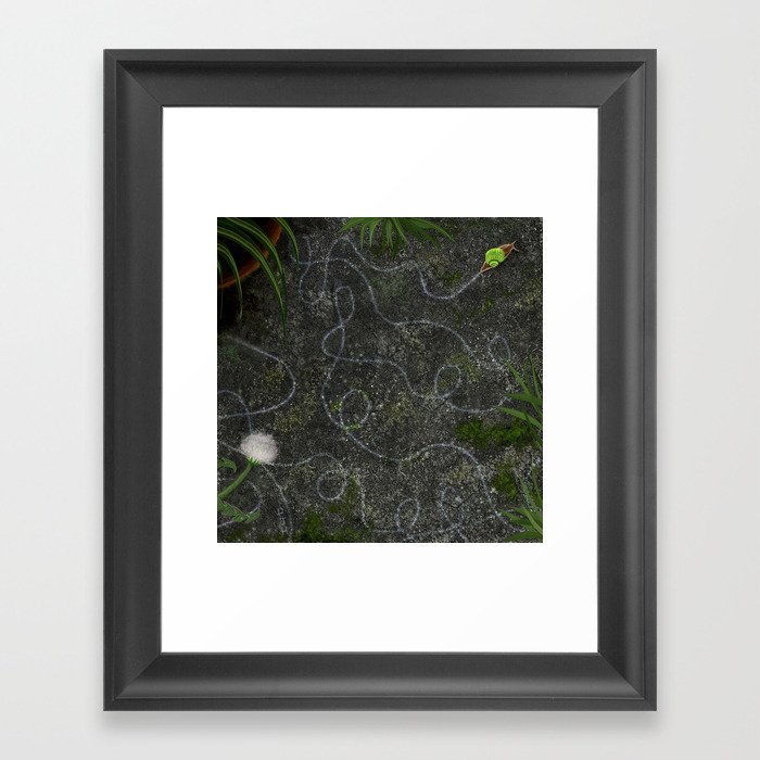 Snail Trails Framed Art Print
