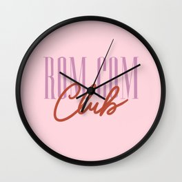 RomCom Club Wall Clock