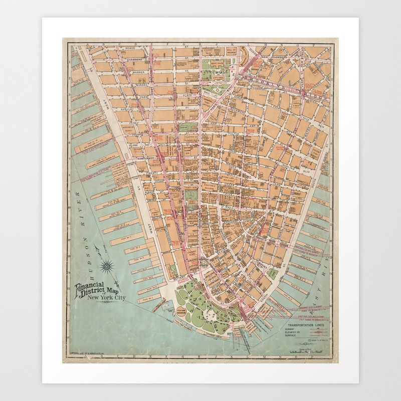Vintage Map Of Lower Manhattan 1921 Art Print By Bravuramedia Society6 Vintage Map Of Lower Manhattan 1921 Art Print By Bravuramedia Society6