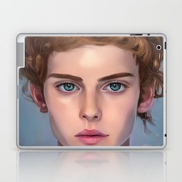 Beautiful Boy Character Orange Hair Blue Eye Laptop Skin