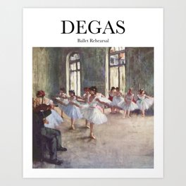 Degas - Ballet Rehearsal Art Print