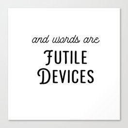 Futile Devices - Sufjan Stevens Canvas Print