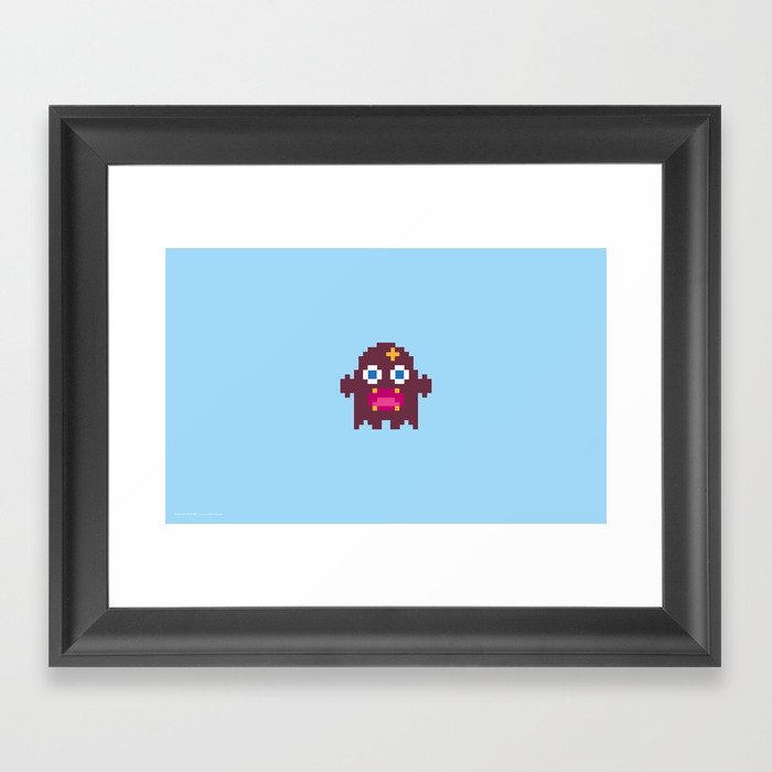 pixel Monster Mec Framed Art Print