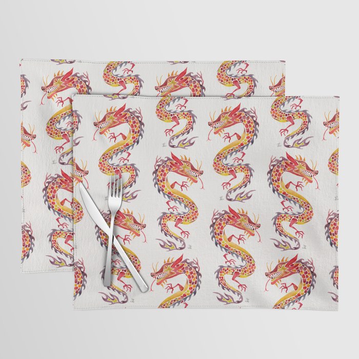 Chinese Dragon – Fiery Palette Placemat
