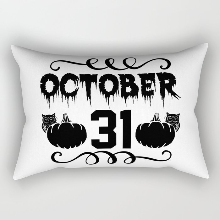 October 31 Halloween Rectangular Pillow